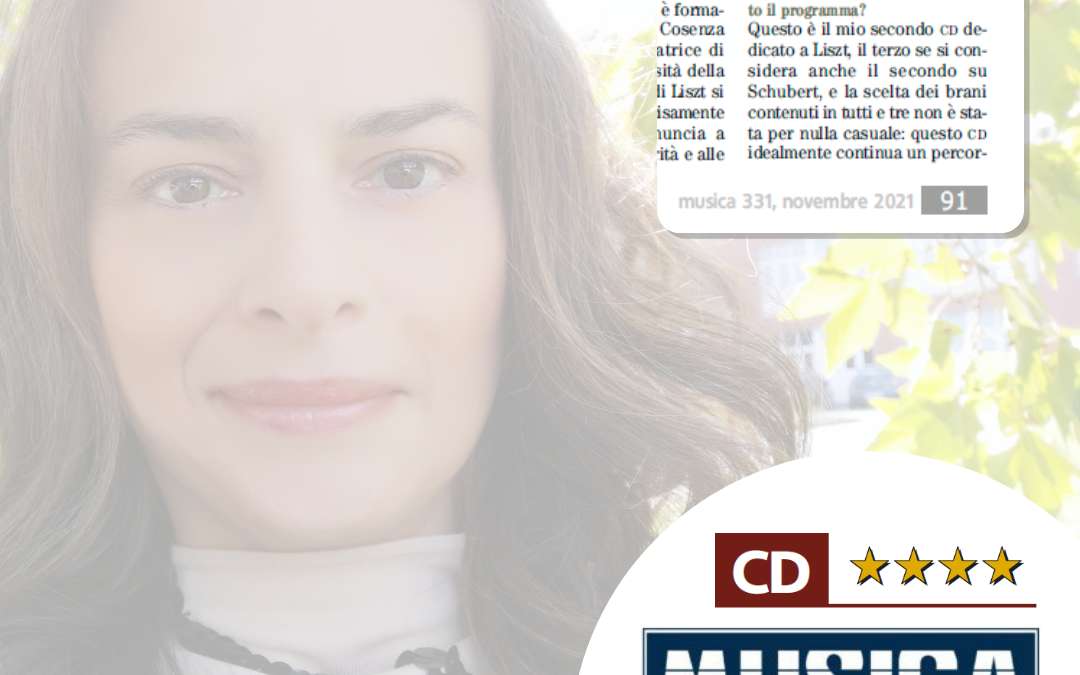 CD Review by Luca Segalla in Musica Magazine, November 2021 – “Liszt: Le sentiment de la Nature”