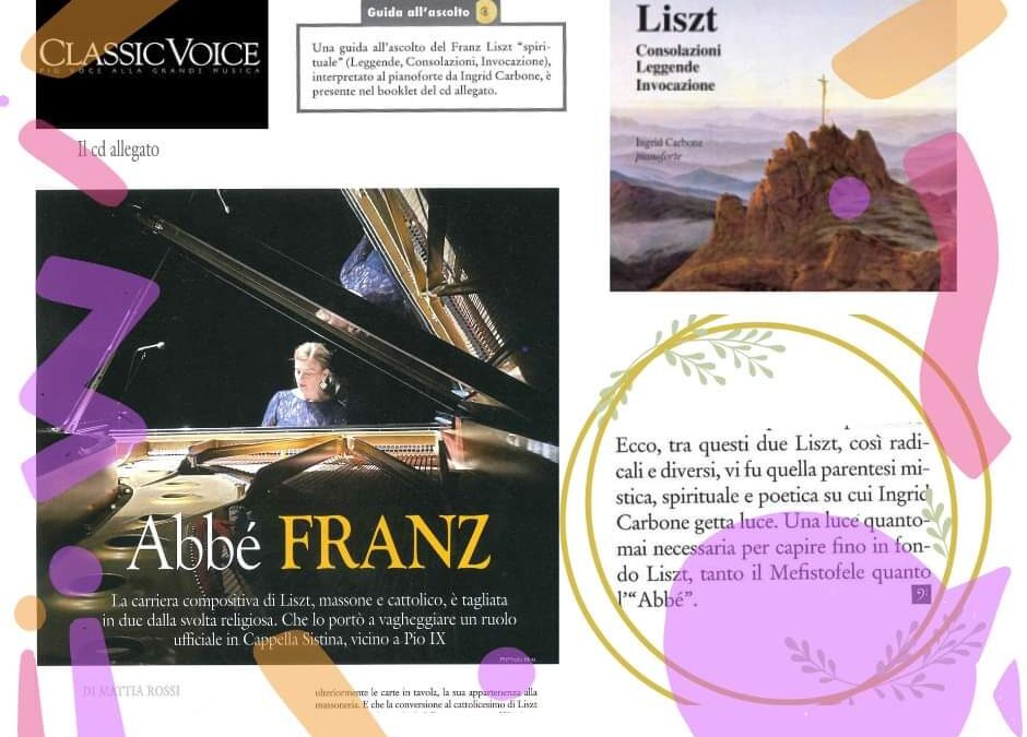Mattia Rossi – Recensione CD “Liszt Consolazioni Leggenda Invocazione” in Classic Voice n. 296, Gennaio 2024