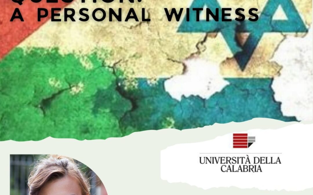 Lecture – The Israeli-Palestinian question: a personal witness